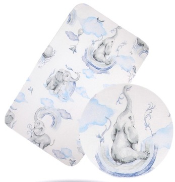 PRZEŚCIERADŁO Z GUMKĄ DO ŁÓŻECZKA DOSTAWKI 50x82