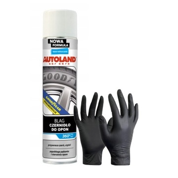 AUTOLAND BLAG CZERNIDŁO DO OPON Z FILTREM UV 600ml PRZYWRACA CZERŃ CZYŚCI