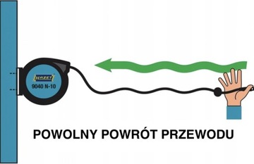 Hazet Кабельный барабан, длина 20 м, 230 В переменного тока, автоматический