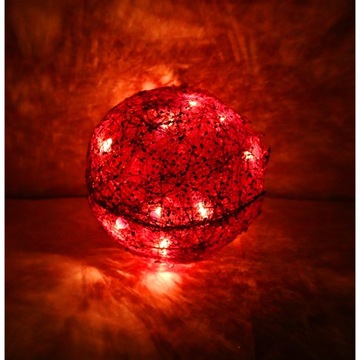 РОЖДЕСТВЕНСКИЙ ШАР ИЗ КРАСНОГО СИЗАЛЯ 15 СМ