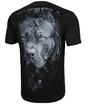 PITBULL T-SHIRT KOSZULKA MĘSKA NADRUK BORN IN 1989 BAWEŁNA 190g CZARNA M