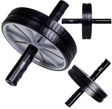 WAŁEK PODWÓJNY DO ĆWICZEŃ FITNESS KÓŁKO ROLLER DO MIĘŚNI BRZUCHA