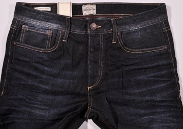 JACK AND JONES spodnie SLIM jeans CLARK _ W33 L32