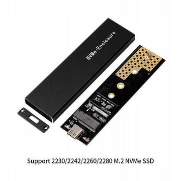 Корпус твердотельного накопителя M.2 NVMe Промежуточный корпус твердотельного накопителя NVME Type-C