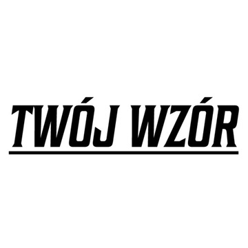 Naklejka Z TWOIM WZOREM na auto 30 cm