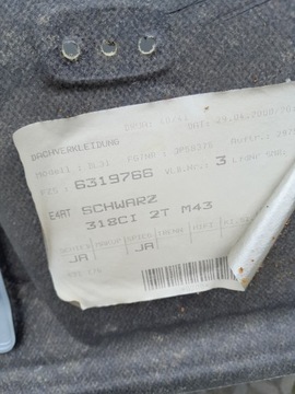 Потолок BMW E46, черный, комплект Мпак