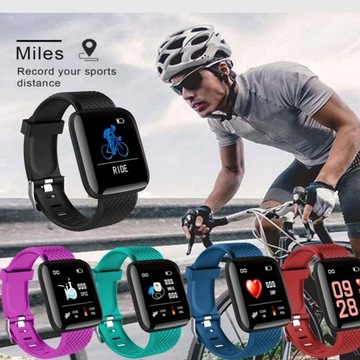 Умные часы-браслет с мониторингом сердечного ритма и кислорода в крови Фиолетовый