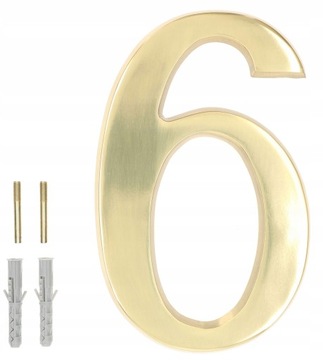 Cyfra mosiężna numer na dom 20cm 