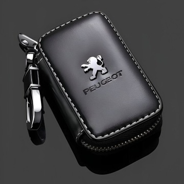 СУМКА ЧЕХОЛ ИЗ ЭКО КОЖИ ЧЕХОЛ ДЛЯ КЛЮЧА ОТ АВТОМОБИЛЯ ЛОГОТИП PEUGEOT