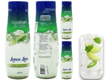 3x SYROP SODASTREAM KONCENTRAT LEMON LIME DO SATURATORA 9L NAPOJU z 440ml
