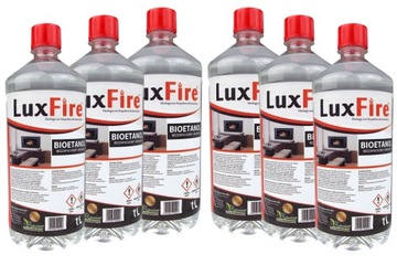LUX FIRE płyn grzewczy paliwo do biokominków Biopaliwo ekologiczne EKO 6L