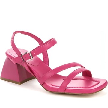 różowe eleganckie sandały odkryte 937049/01-04 r. 38