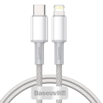 BASEUS KABEL USB-C LIGHTNING PD 20W MOCNY DŁUGI 3A 2m DO IPHONE ŁADOWANIA