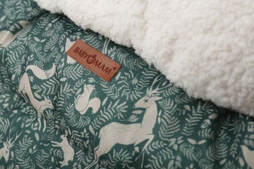 ПРЕМИУМ BABYMAM УТЕПЛЕННЫЙ СПАЛЬНЫЙ МЕШОК ДЛЯ КОЛЯСКИ, САНОК, С МЕХОМ