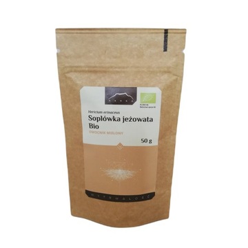 Soplówka jeżowata BIO Hericium erinaceus mielona NANGA 50 g