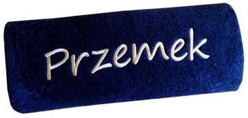 Ręcznik z HAFT napis IMIĘ prezent DZIEŃ MĘŻCZYZNY