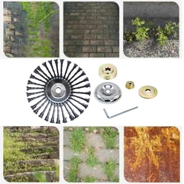 Вращающаяся щетка из стальной проволоки, полирующая вакуумное покрытие, 10 дюймов, проводная, 5 шт.