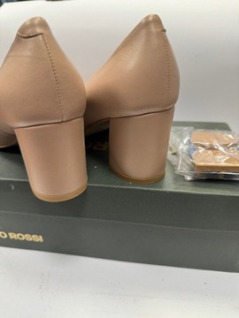 BUTY DAMSKIE CZÓŁENKA NA MAŁYM OBCASIE GINO ROSSI 71446-02 BEŻ ROZMIAR 37