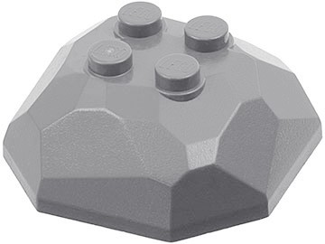 09061 LEGO 30293 4506778 - skała głaz c.szary 1szt