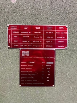 ЭКСЦЕНТРИЧЕСКИЙ ПРЕСС COTELLI P 60 FVL