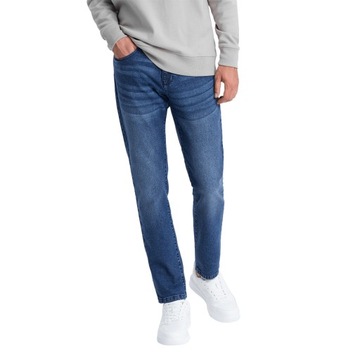 Spodnie męskie jeansowe SLIM FIT niebieskie V3 OM-PADP-0110 XXL