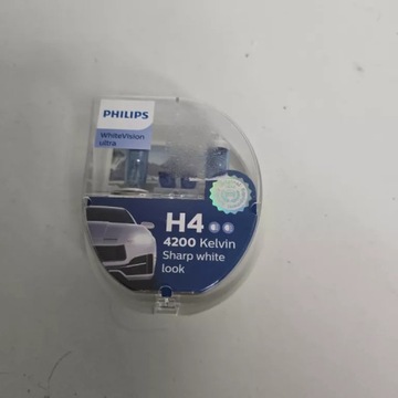 ŻARÓWKA PHILIPS 12V H4 WHITE VISION ULTRA 4200K 2SZT.