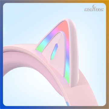 Bluetooth беспроводные наушники для ушей детской микрофонной кошки