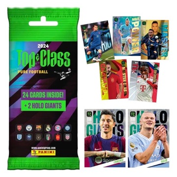 KARTY TOP CLASS 2024 FAT PACK PANINI FIFA 24 KARTY 2 HOLO GIANTS PIŁKARSKIE