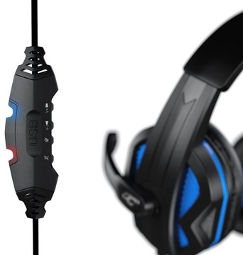 ИГРОВЫЕ НАУШНИКИ С МИКРОФОНОМ ДЛЯ ПК-ГЕЙМЕРОВ RGB
