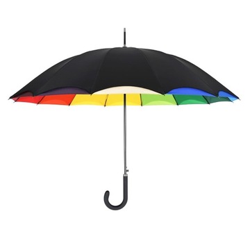 parasol 14 drutów WŁÓKNO SZKLANE tęcza 2 pokrycia