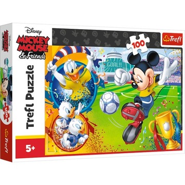 Puzzle Trefl Myszka Mickey na boisku 100 el.