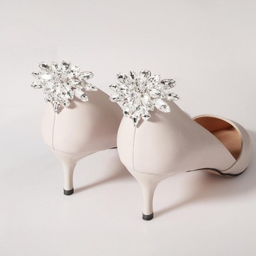 2 sztuki ślubne klipsy do butów ręcznie robione usuwanie moda DIY klamra do butów dla