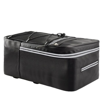 TYLNY BAGAŻNIK ROWEROWY TORBA POD SIEDZENIE TORBA NA BAGAŻ ROWEROWY TORBA ODBLASKOWA 15L