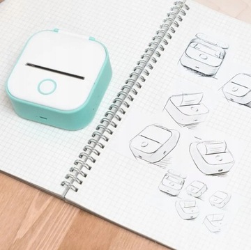 Phomemo T02 Bluetooth термопринтер для фотографий, наклеек, этикеток для заметок