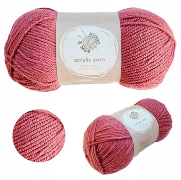 WŁÓCZKA AKRYLOWA 238 metrów 100 gram włóczki