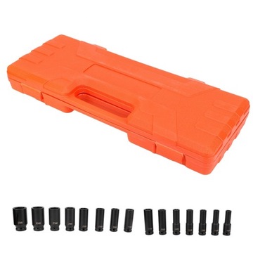 15 шт./компл., набор инструментов для головок 1/2 дюйма глубиной 10-32 мм для гаражной мастерской