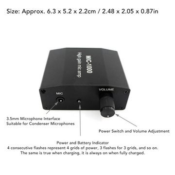ЛАМПОВЫЙ МИКРОФОННЫЙ УСИЛИТЕЛЬ DC5V