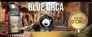 LA STORIA ORO КОФЕ В ЗЕРНАХ 200г СВЕЖЕОБЖАРЕННЫЕ - 100% АРАБИКА - СИНЯЯ КАСАТКА