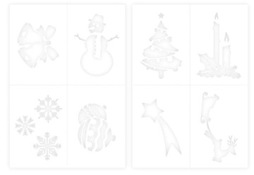 РОЖДЕСТВЕНСКИЕ ШАБЛОНЫ ДЛЯ РОЖДЕСТВЕНСКИХ ОКОН