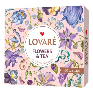 LOVARE zestaw FLOWERS & TEA COLLECTION 60 torebek wiosna