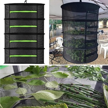 WIESZAK NA SUSZENIE ZIÓŁ ROŚLIN SIATKA DO SUSZENIA Z ZAMKIEM BŁYSKAWICZNYM