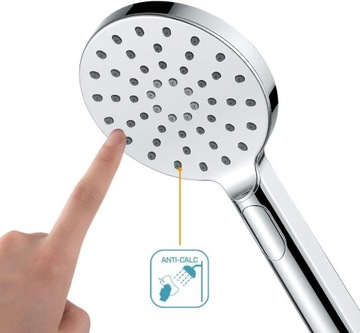 ДУШЕВЫЕ РУЧКИ Круглый, ЭКОНОМИЧНЫЙ, 3 функции, Зеркало, Хром, ЭКО