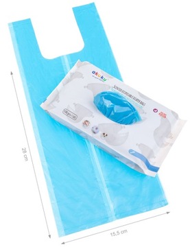 AKUKU Ароматические мешочки для использованных подгузников 100 шт.