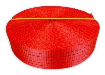 Ремень полиэстеровый, ширина 50мм, 7,5T, красный