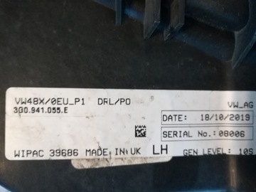 PASSAT B8 LED DRL LEVÝ GTE 2019-2021 3G0941055E