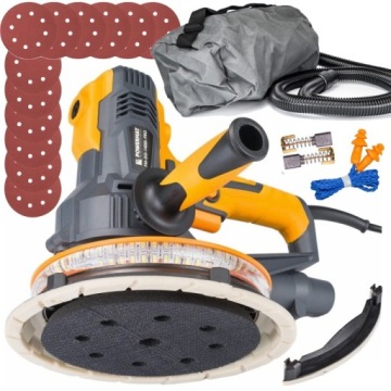 SZLIFIERKA GIPSU GŁADZI TYNKÓW 1400W LED PM PRO