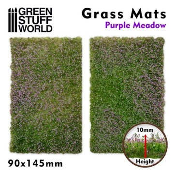 Grass Mat Cutouts - Purple Meadow - mata trawiasta