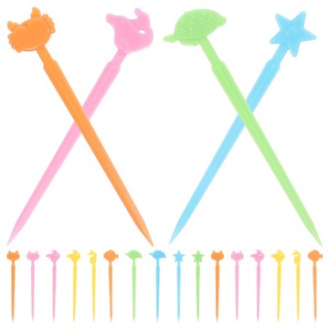 Пластиковые вилки для фруктов и десертов.