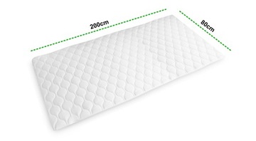 Ochraniacz Podkład na Łóżko Materac 80x200 Ochronny ANTYALERGICZNY PIKOWANY