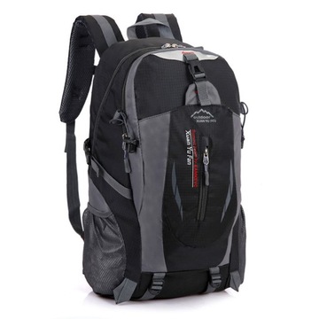 BETLEWSKI duży męski plecak sportowy trekkingowy 40L, 41-60 l, czarny